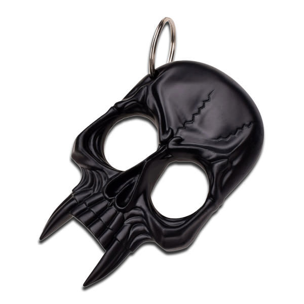 Demonic Skull Self Defense Keychain Black Knuckle - Tophatter's Army Products & Self Defense Collectible Weapons - Tophatter Daily Deals